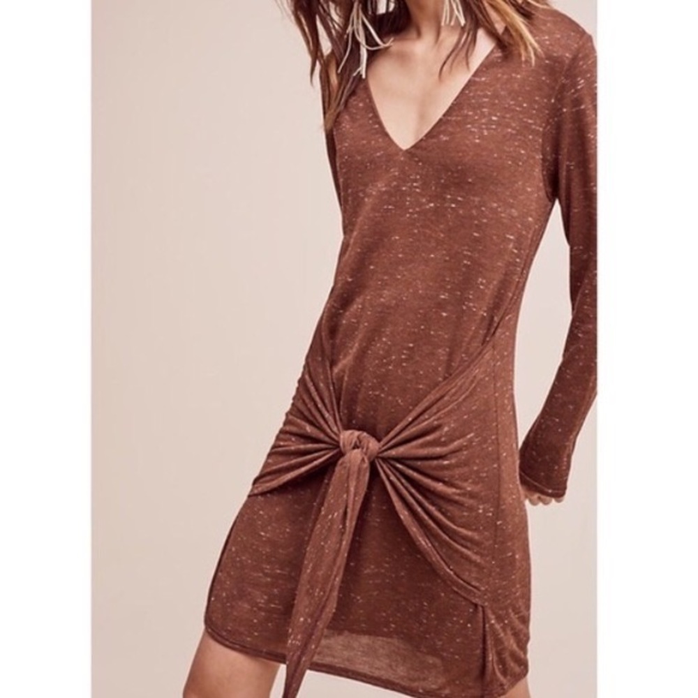 Anthropologie Dolan Tie Front T-shirt Dress